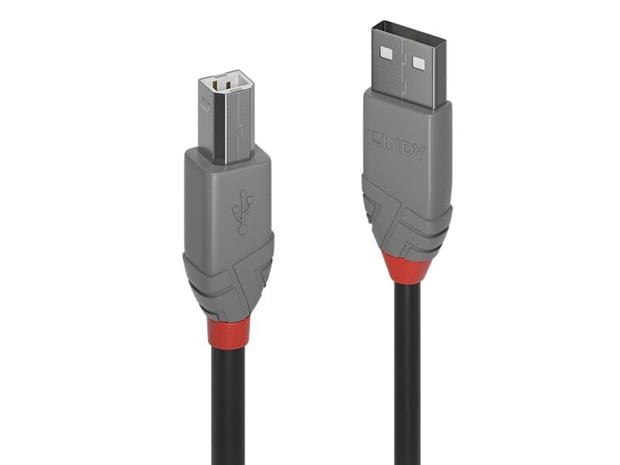 Lindy Anthra Line - USB cable - USB to USB Type B - 50 cm
