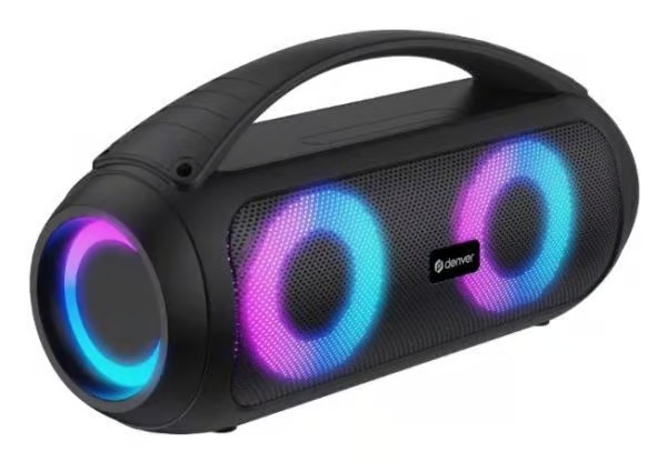 DENVER BTG-618 - Bluetooth Speaker with light effects and rechargeable battery