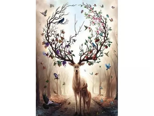 Fantasy Deer Palapelit 1000 palaa, Ravensburger