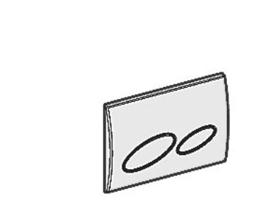 Geberit actuator plate kappa20 for dual flush: bright chrome
