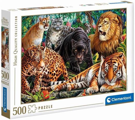 Clementoni Puzzle Wild Cats 500pcs. Lattia, Palapelit