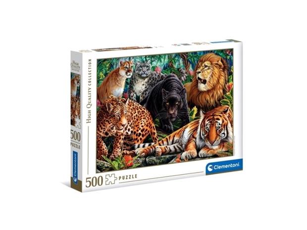 Clementoni Puzzle Wild Cats 500pcs. Lattia, Palapelit
