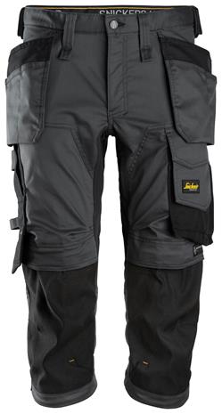 Snickers 6142 AllroundWork Caprit Harmaa, musta C46