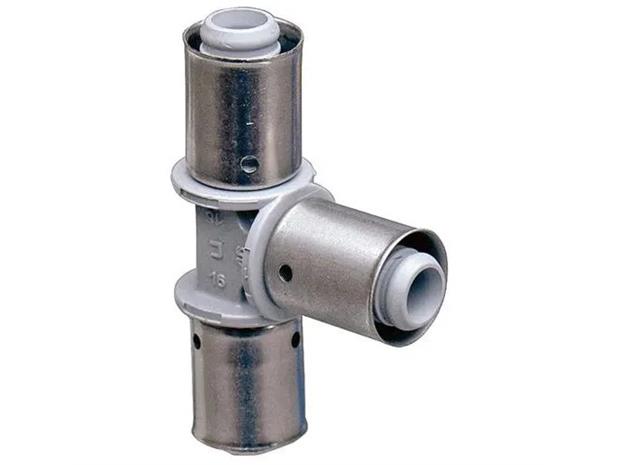 Uponor press composite tee reducer ppsu 25-16-16