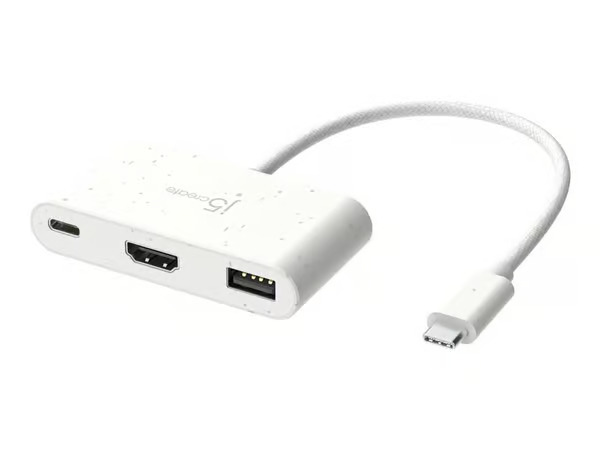 j5create JCA379EW - USB-C® to HDMI™ & USB™ Type-A with Power Delivery