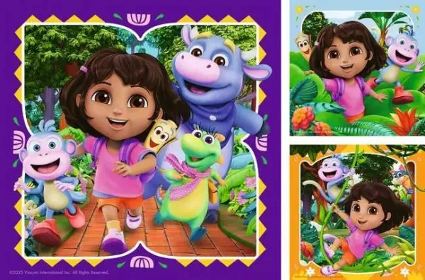 Ravensburger Seikkailija Dora Palapeli 3x49