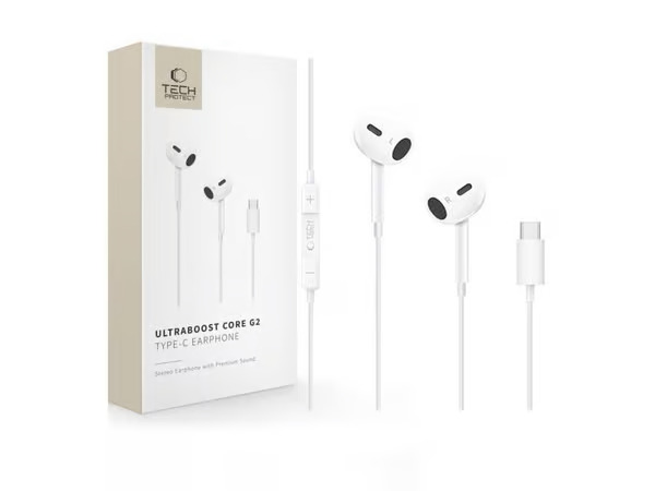 Tech-Protect UltraBoost Core G2 USB-C, langalliset nappikuulokkeet