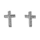 Silver Bar Cross korvakorut