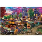 Educa Biking In Amsterdam 6000p palapeli