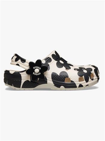 Crocs Classic Pop Petals Kids Tossut, Summit White/Black, 27-28