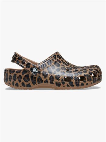 Crocs Classic Animal Tossut, Sepia/Leopard, 30-31