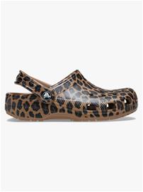 Crocs Classic Animal Tossut, Sepia/Leopard, 33-34