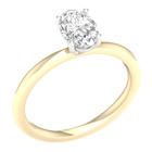 Lykken Elegance LYG26441 ovaali timanttisormus kulta 1.00 ct