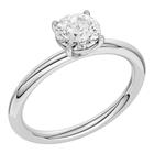 Lykken Elegance LYWG26444 pyöreä timanttisormus valkokulta 1.00 ct