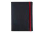 OXFORD BLACK N´RED Business Journal mjuk pärm B5 svart