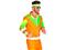 80er Joggingdragt, orange – kuva 1