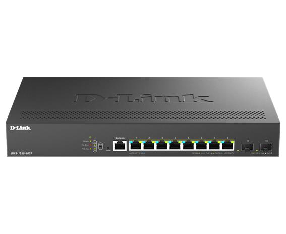D-Link DMS-1250-10SP/E network switch Managed 2.5G Ethernet (100/1000/2500) Power over Ethernet (PoE) Black