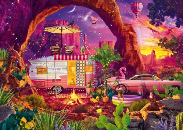 Schmidt A Desert Camping Paradise 1000p palapeli