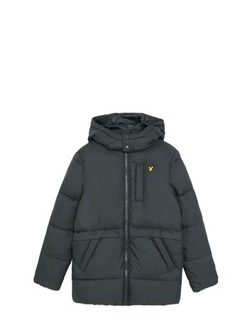 Lyle & Scott Ripstop Quilted Puffer Coat Outerwear Jackets & Coats Quilted Jackets Black Lyle & Scott