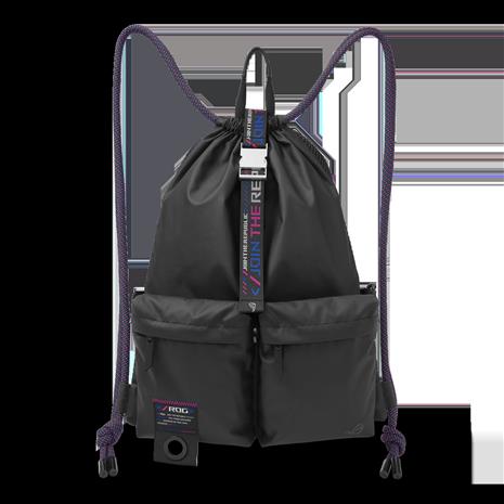 ASUS BD3700 ROG SLASH Multi-use Drawstring Bag Backpack Black