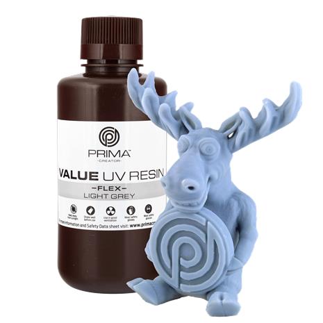 Primacreator Value Flex Uv Resin - 500 G - Light Grey