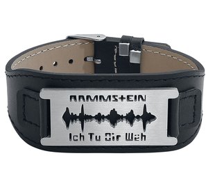 Rammstein - ""Razor Blade ""Ich Tu Dir Weh"""" - Nahkaranneke - Miehet - Musta
