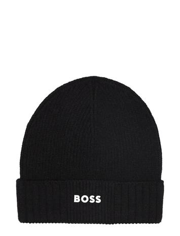 BOSS Pull On Hat Accessories Headwear Hats Beanie Black BOSS