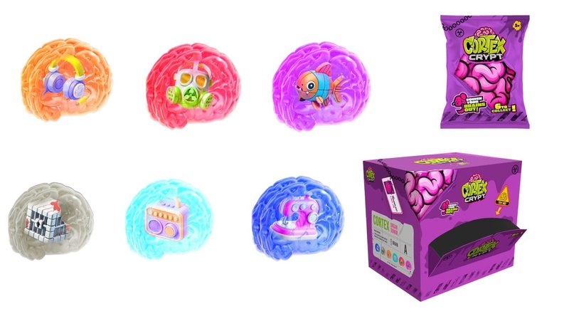 Cortex Crypt Squishy Brains 10cm - assorted – kuva 2/4