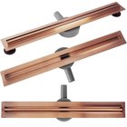 Linear Drain Rea Neox Slim Pro 1000 Brush Copper