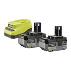 Ryobi ONE+ RC18120A-240X (5133006915) 18V 2x4,0Ah, työkaluakku 2kpl ja laturi