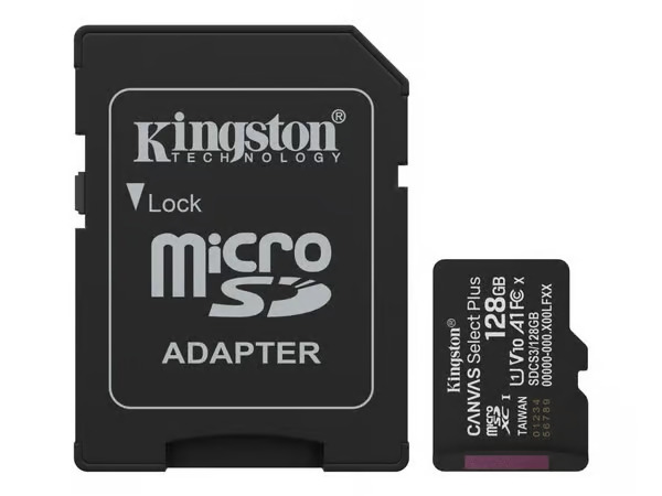 Kingston Canvas Select Plus Gen3 128 Gt microSD