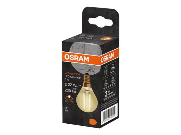 OSRAM 1906 CLAS P E14 220LM 2400K LEDL