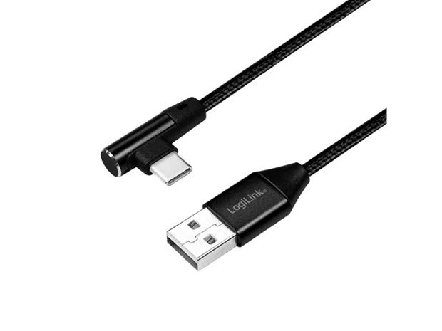 LogiLink Kaapeli USB-A - USB-C, 0,3m CU0137 CU0137
