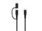 FIXED 2in1 Combo 60W USB-C/Lightning cable 2m - Black – kuva 3