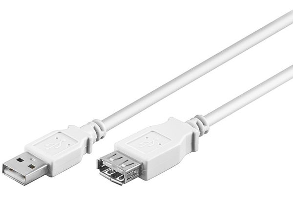 Pro USB-A <-> USB-A - 3m - Valkoinen