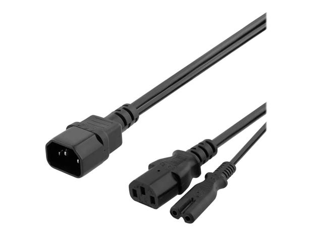 Pro Power Cable C14 - C13/C7 - 0.2m