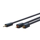 ClickTronic MiniJack - 2xRCA Cas. - 1m
