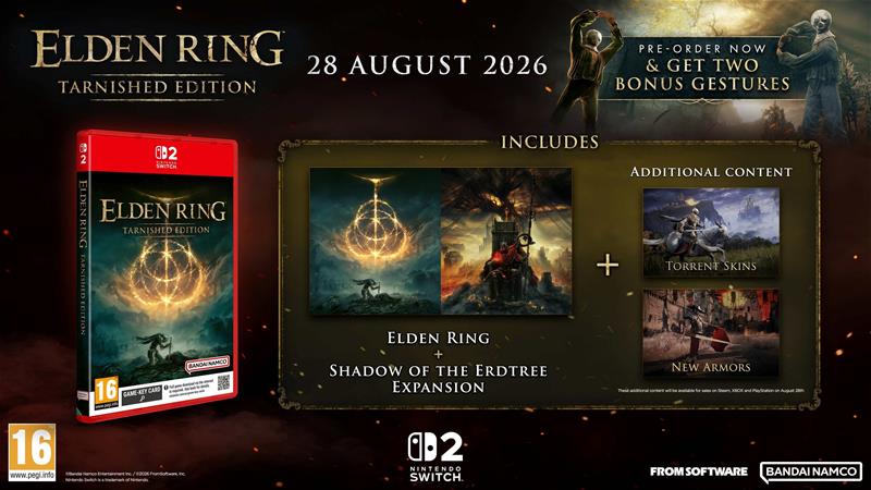 Elden Ring - Tarnished Edition, Nintendo Switch 2 -peli