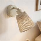 Lindby Anuva -seinäkohdevalaisin, beige, paperia, 1-lamppuinen, E14