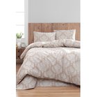 Eponj Home vuodevaatesarja Post Brown, 200 x 220 cm, 4-osainen