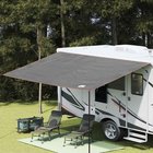 vidaXL Karavaanivarjo hengelle 240 x 460 cm Harmaa ja oranssi taffeta
