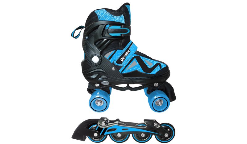Double 2-in-1 Inline / Side By Side, sininen 35-38