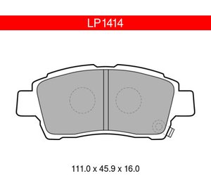 Delphi LP1414 Toyota etujarrupalasarja, Moottoripyörävaraosat