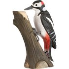 Wildlife Garden Decobirds Käsinkaiverrettu Lintu Tikka - Puiset hahmot Umpipuu Musta - WG451