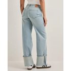 Pieces - Sininen - Pcsilke Mw Fold Up Denim Jeans