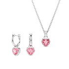 Swarovski Chroma korusetti, vaaleanpunainen sydän