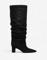 Nelly - Musta - Scrunch Pointy Block Boot – kuva 2