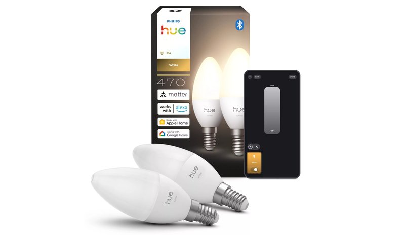 Philips Hue Kynttilälamppu - E14-älylamppu - White - (2 kpl)