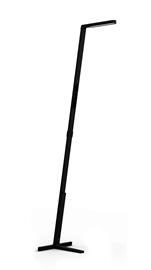 LUCTRAÂ® FLEX UP kannettava lattiavalaisin, musta