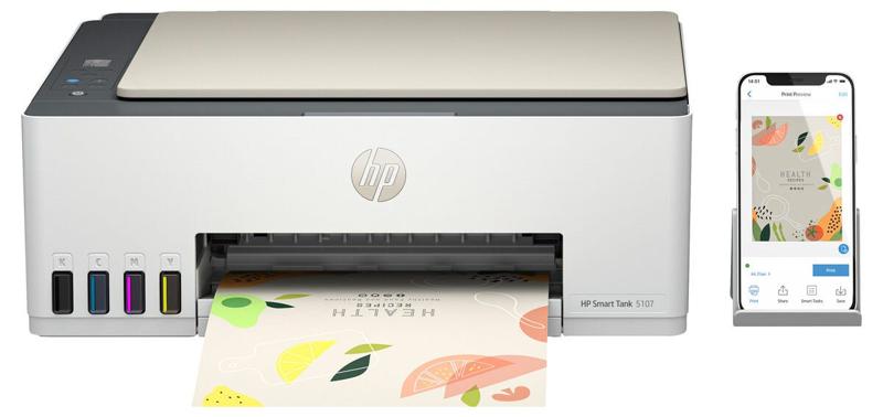 HP Smart Tank 5107 Wireless All-in-One Color Printer, Copier, Scanner – kuva 3/8